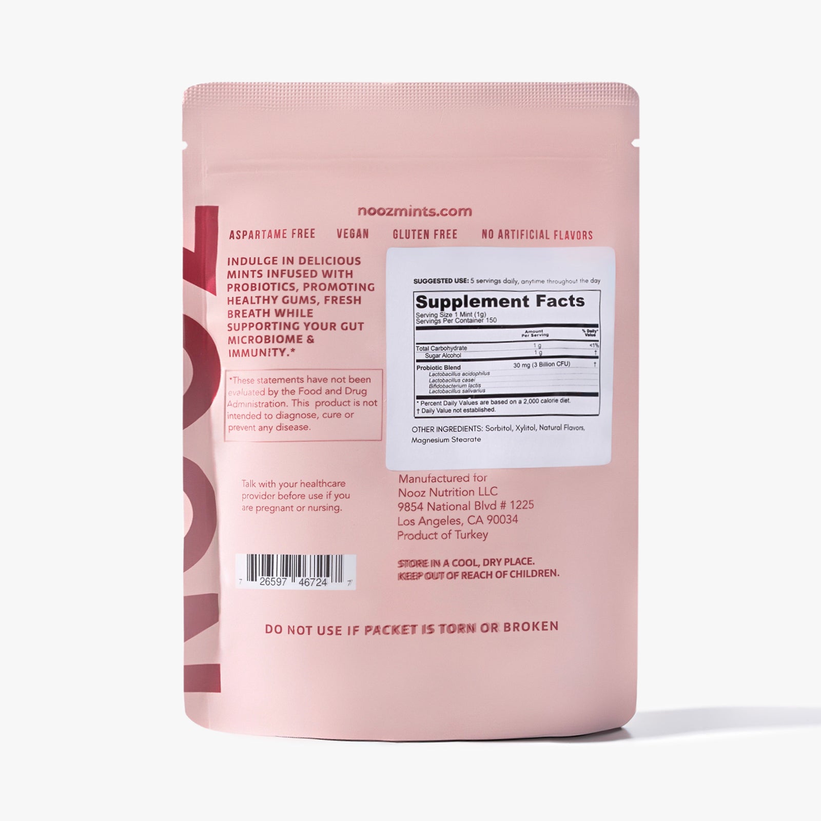 PROBIOTIC MINTS | 30 day Supply